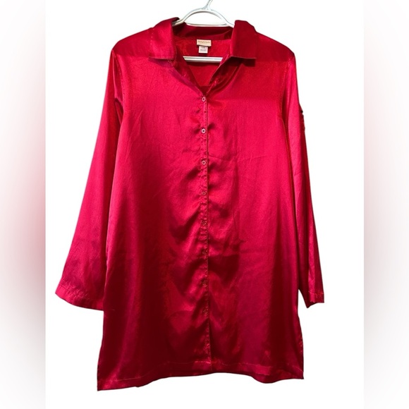Elegant Red Women's Top - Picture 1 of 5
